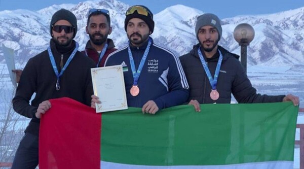 UAE Sailing Team at Ice Games in Kazakhstan